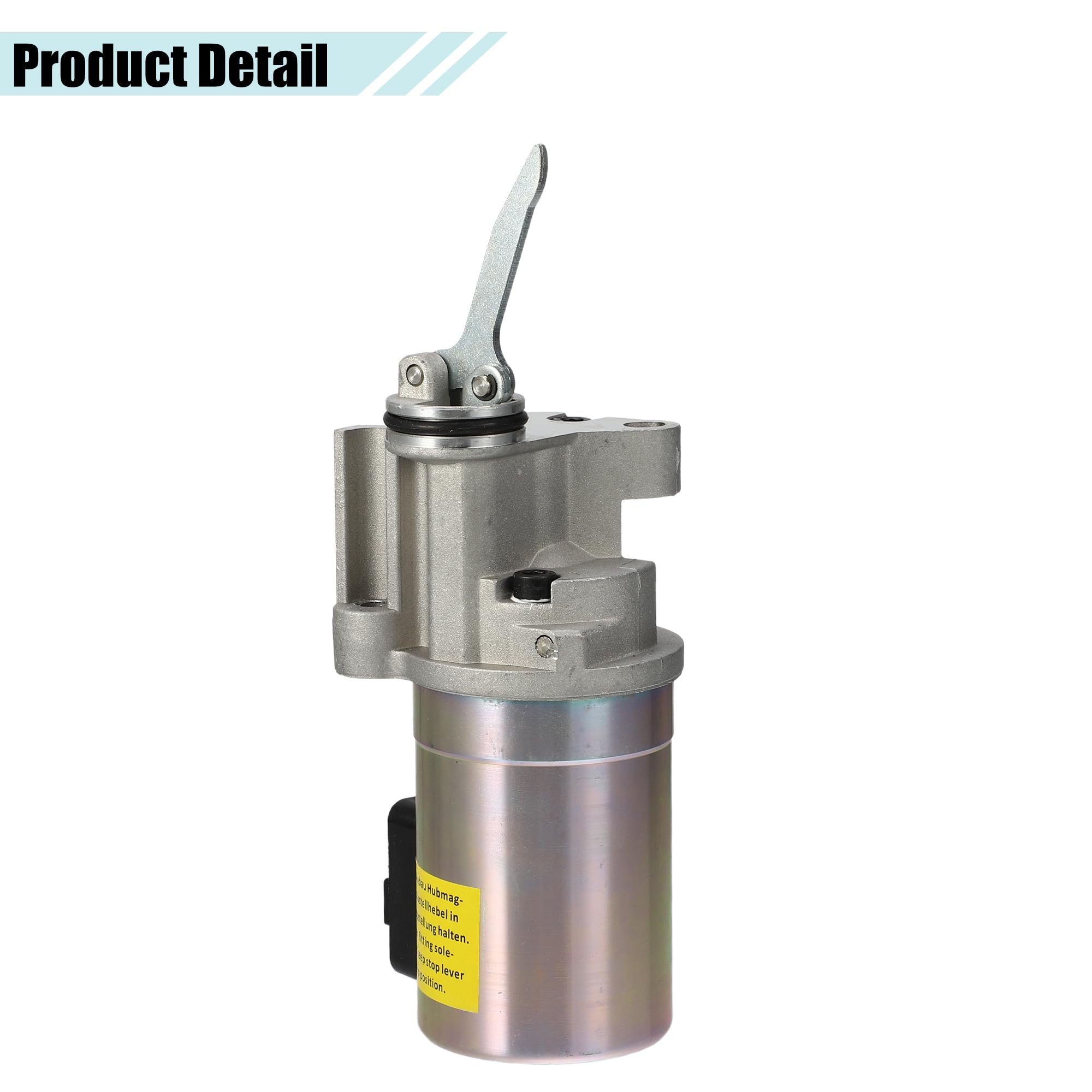 A ABSOPRO Combustible Cierre Solenoide Válvula 24V Para Deutz 2012 1Pc | Para Deutz 1011-1013, Bf6M2012, Bfm2012, 02113793/04199905, Plateado, Plástico/Metal, 21X8.6X6.5Cm, 9.6Mm, 2 Pasadores