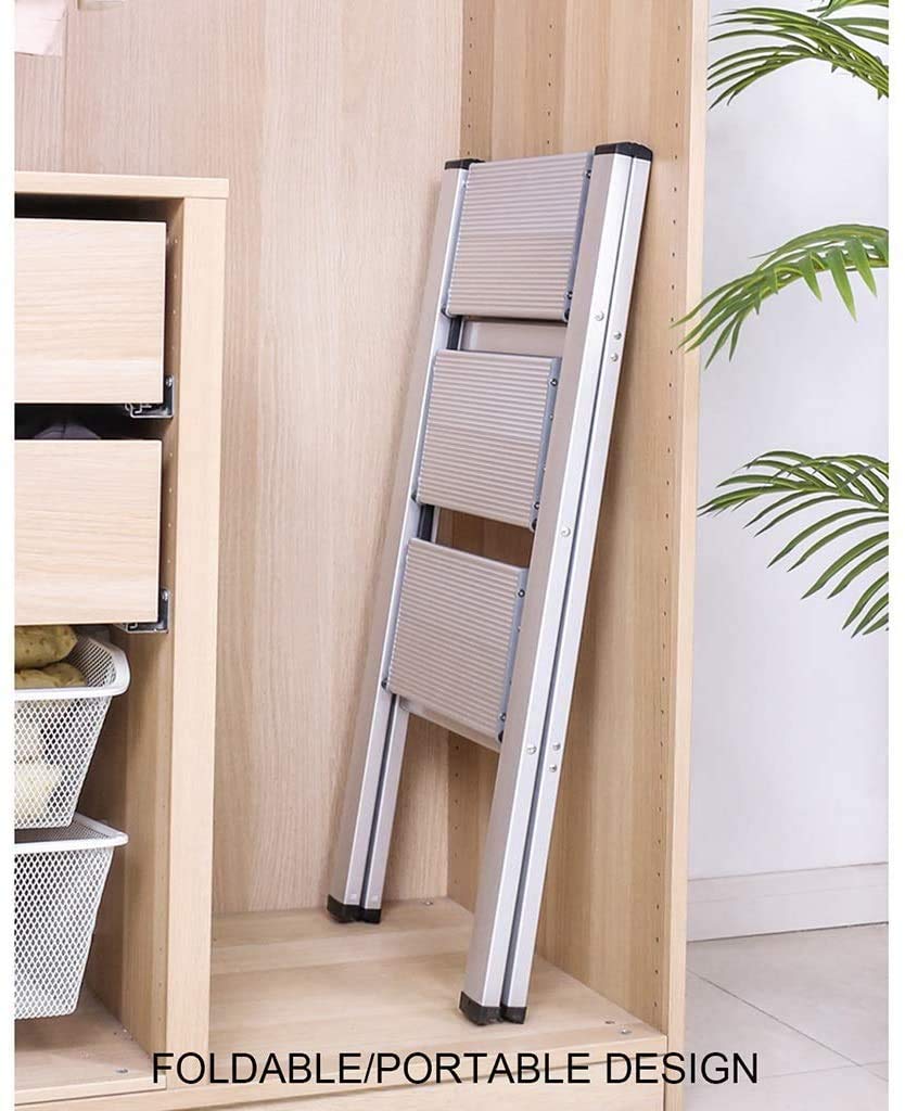 Escalera de Mano Escalera de Tijera Plegable Escalera de Taburete de Aluminio Escalera de Escalera Plegable Multifuncional Escaleras de andamio Multiusos Escalera de Trabajo Pesado