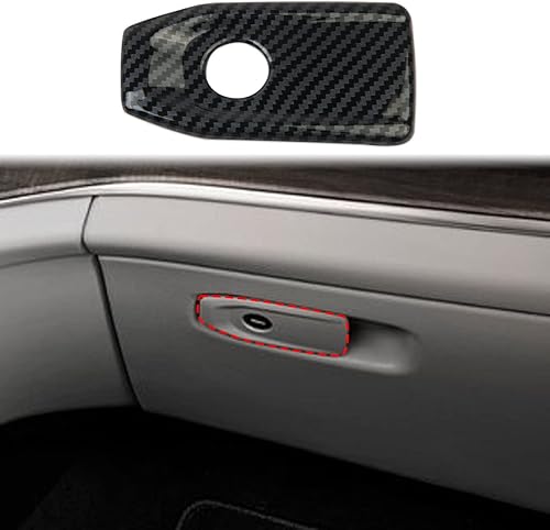 Cubierta de interruptor de mango de fibra de carbono para Jeep Grand Cherokee L 2021-2022 para Grand Cherokee 2022