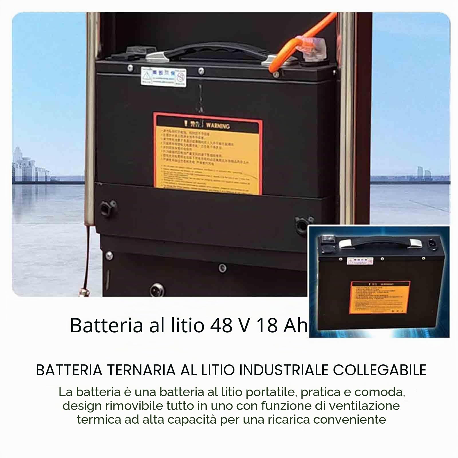 Carrello montascale Elettrico da 1200 W, capacità di carico (400 kg), Motore brushless, Batteria Rimovibile, Sali e scendi Le Scale Senza Sforzo, Facile da Usare e Portatile,1200w