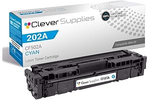 CS Compatible Toner Cartridge Replacement for HP 202A CF501A Cyan