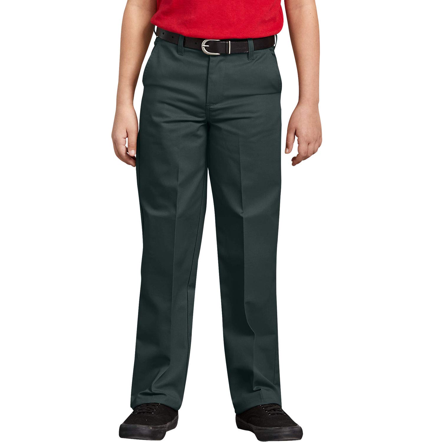 Dickies Boys' Flex Waist Flat Front Pant