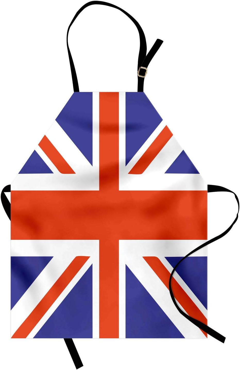 Amazon Com Ambesonne Union Jack Apron Classic Traditional Flag United Kingdom Modern British Loyalty Unisex Kitchen Bib With Adjustable Neck For Cooking Gardening Adult Size Blue Red Home Kitchen