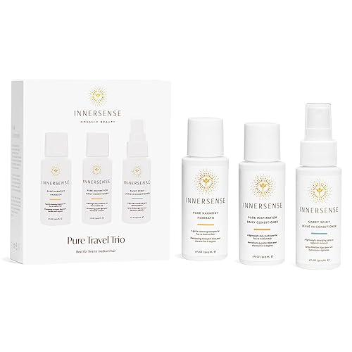 Innersense Organic Beauty - Natural Pure Harmony Travel Hair Trio  No tóxico, libre de crueldad, cuidado del cabello limpio