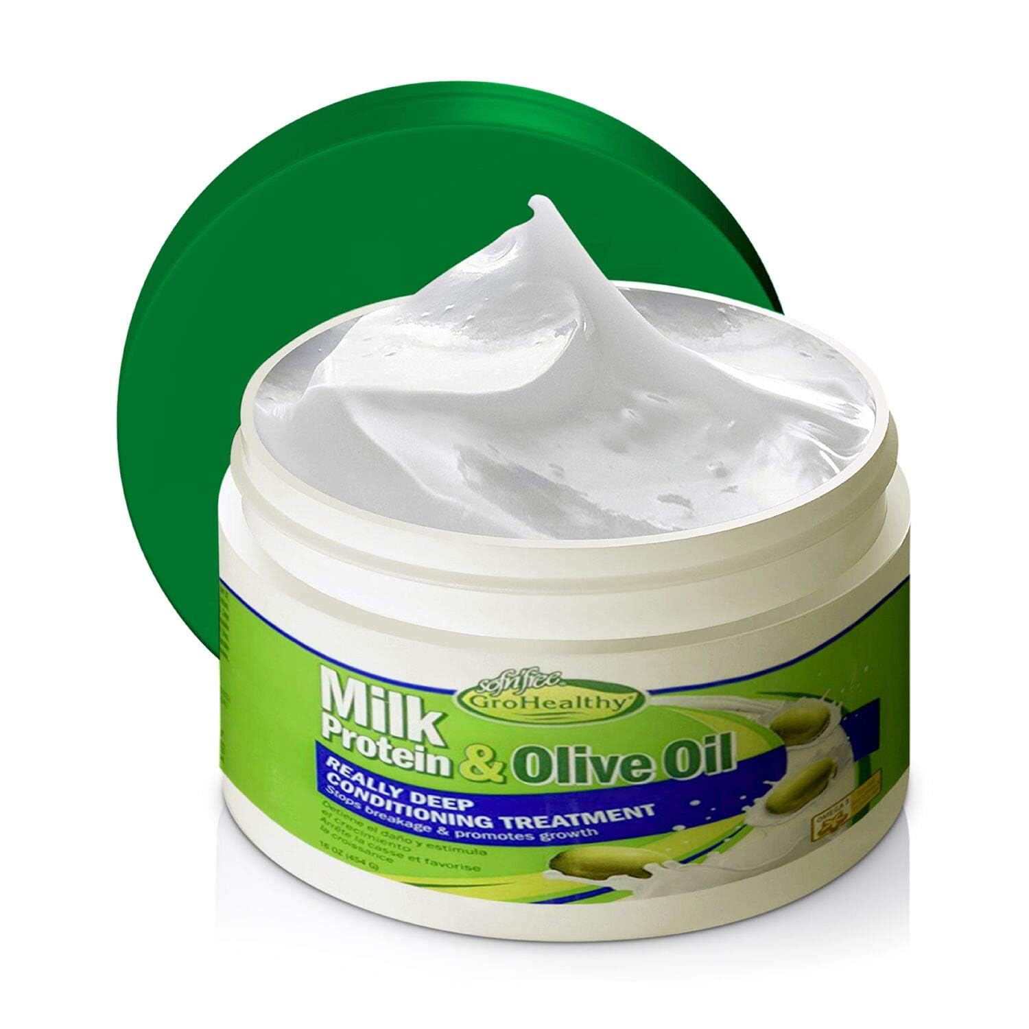 Sof N'Free N'Pretty Grohealthy Milk & Olive Really Deep Conditioner, 16 Oz