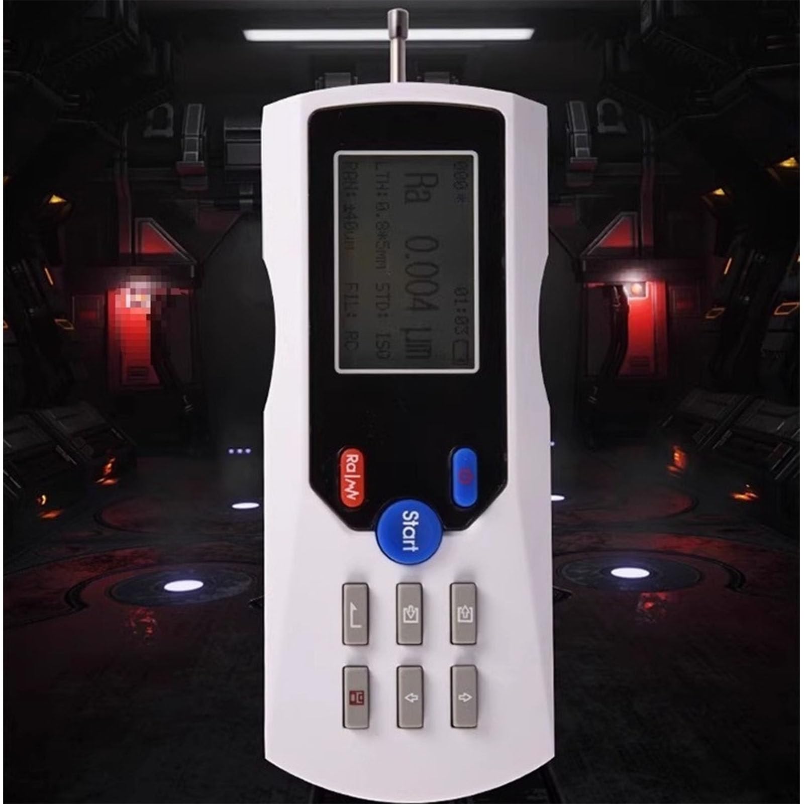 Rugosímetro Digital con Pantalla LCD y sonda de Diamante,Rango de medición: 0-160 μm,Precisión: 0,001 μm,Diversos parámetros de Prueba,para Superficies metálicas