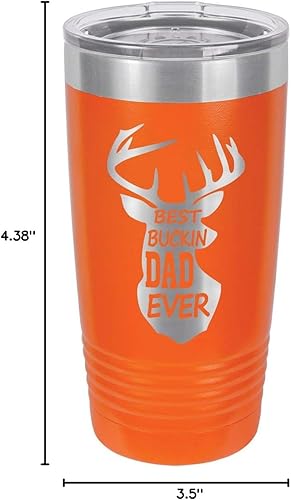 Miniatura 8 de BEST BUCKIN Papá Everer granate vaso de bebida de 20 oz con paja  Taza de viaje grabada con láser  Comparar con Yeti Rambler  Idea de regalo Papá
