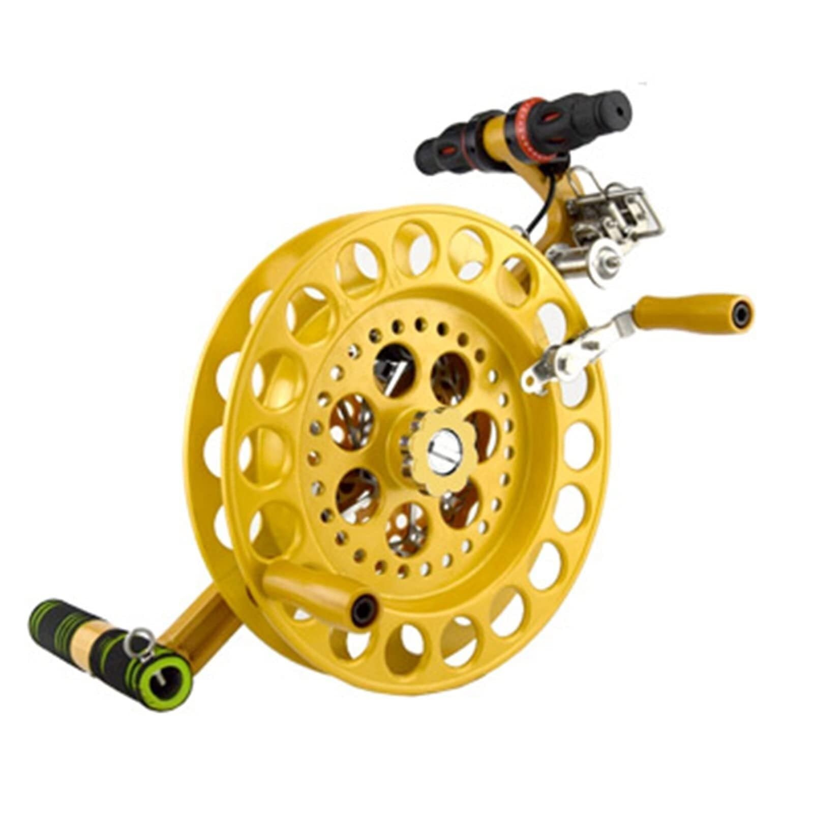 Nawijacz kołowrotka latawca, stop magnezu, złoty, 32 cm, dla nastolatków i dorosłych