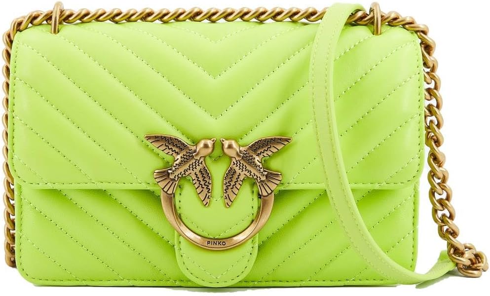 Borsa LOVE ONE MINI PINKO - In Nappa Con Fibbia Love Birds, Nero, Taglia Unica - Foto 3