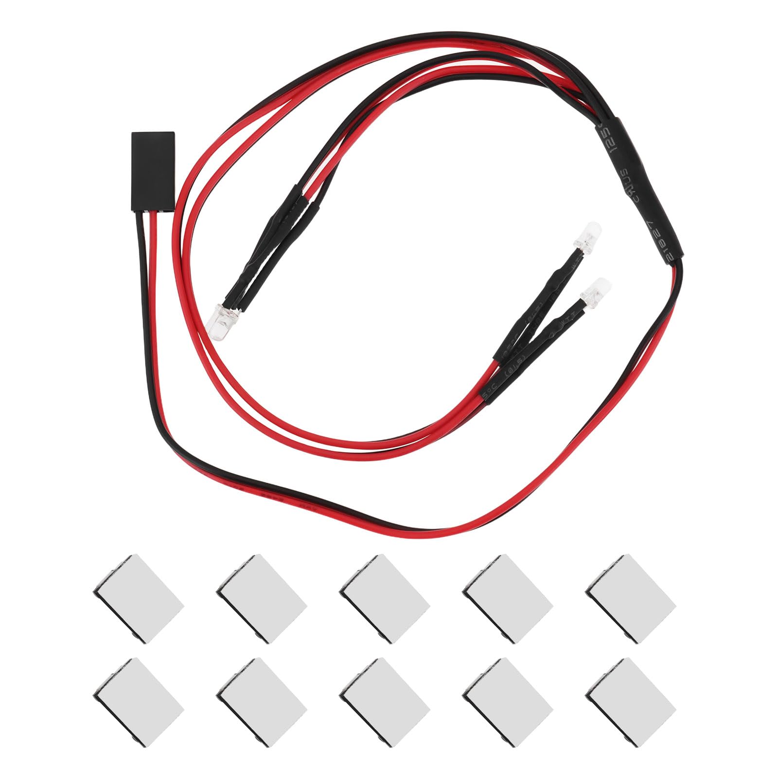 VGOL LED Headlights and Taillights Kit Compatible with TRX4M 1/18 RC Crawler Car White Front Red Rear Lights