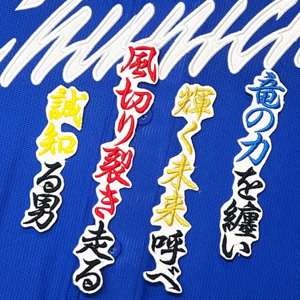 Amazon.co.jp: 中日ドラゴンズ 刺繍ワッペン 上林 誠知 応援歌 白 応援