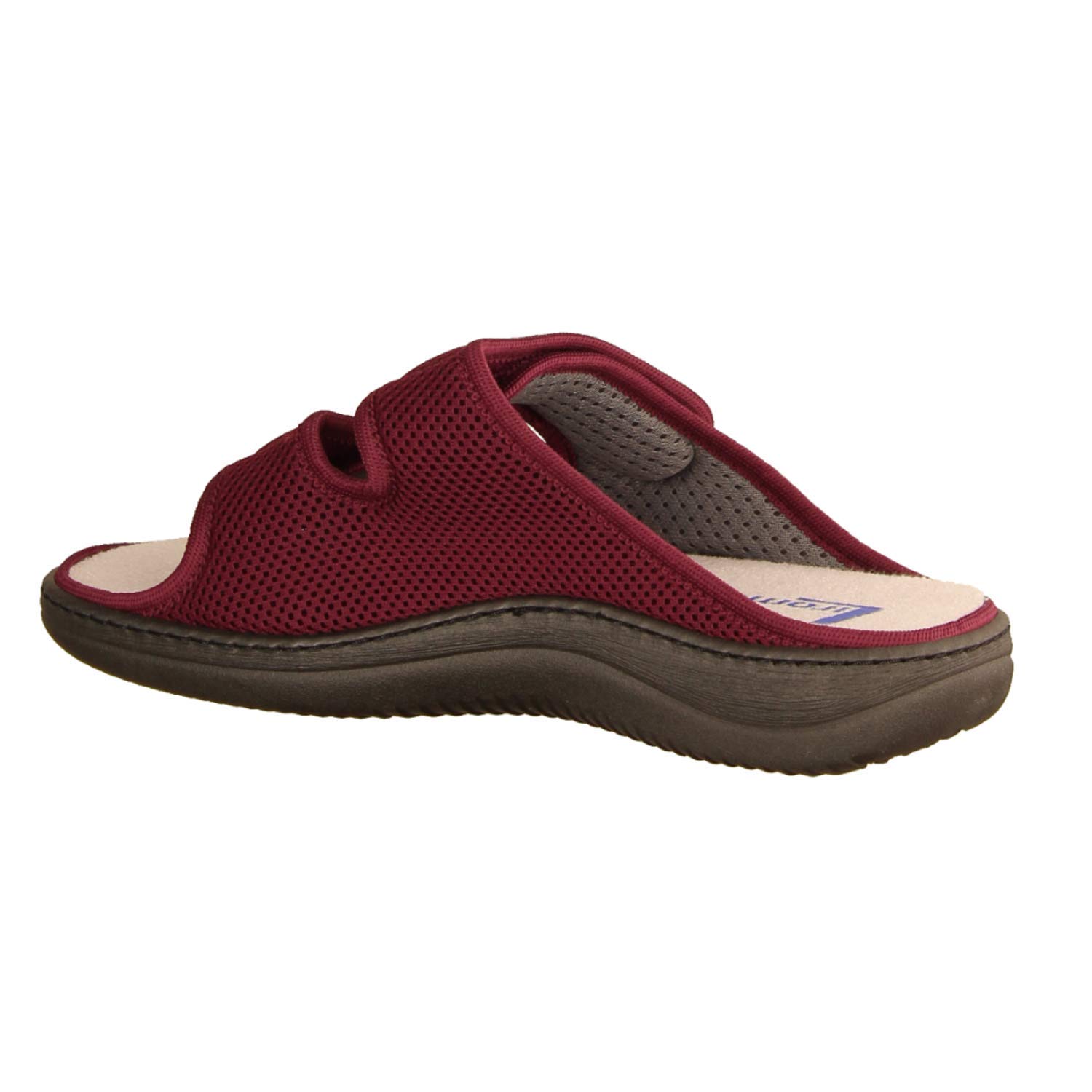 LIROMED 805 Rot - Pantolette - Haus - hüttenschuhe Damen Hausschuhe, Rot