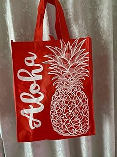 アメリカ ハワイ ワイキキ アロハ パイナップル エコバッグ バッグ 赤