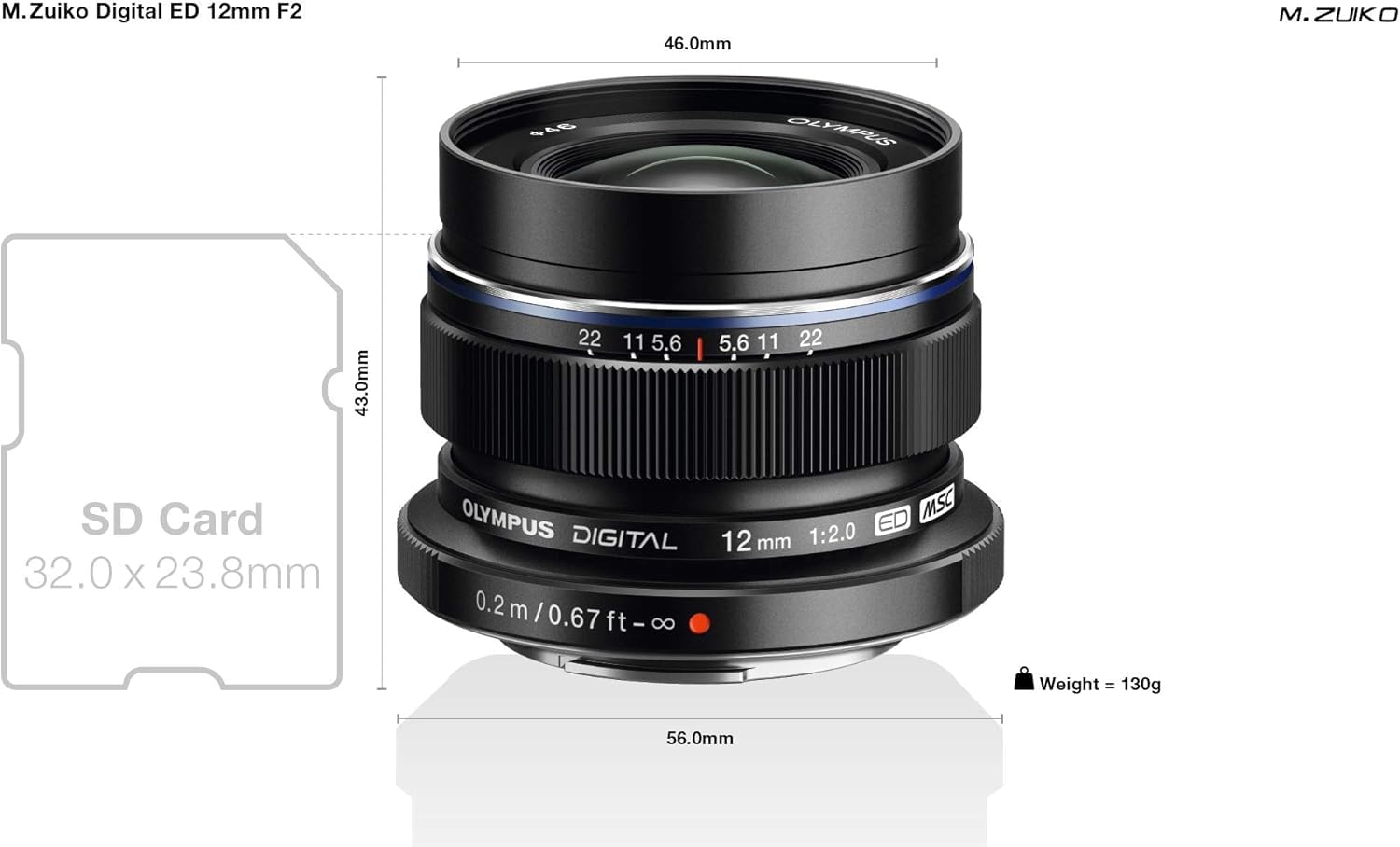 Amazon.com : OM SYSTEM OLYMPUS M.zuiko Digital Ed 12mm F2.0 Lens