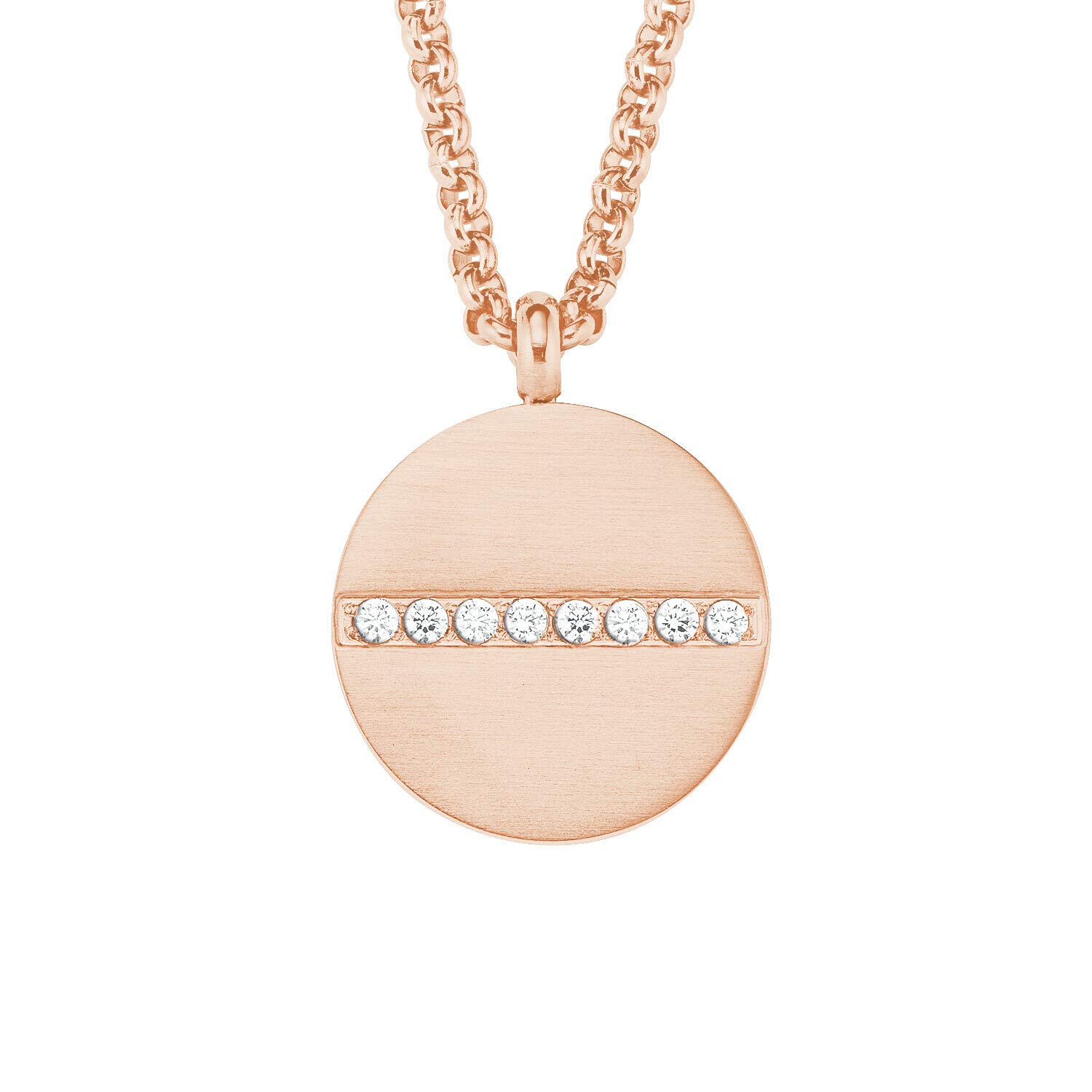 Collana Donna Liujo LJ2504 in Acciaio 3161l Silver con Ciondolo centrale e Zirconi