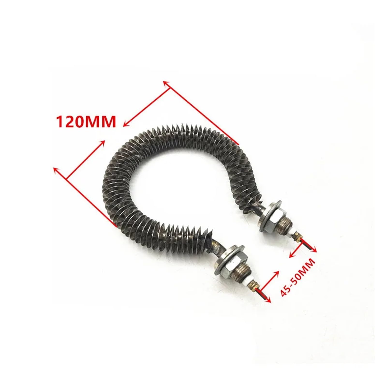 eufeifeiegds 220V 500W Heizelement M14 Edelstahl Rundform Heißluftheizungselement