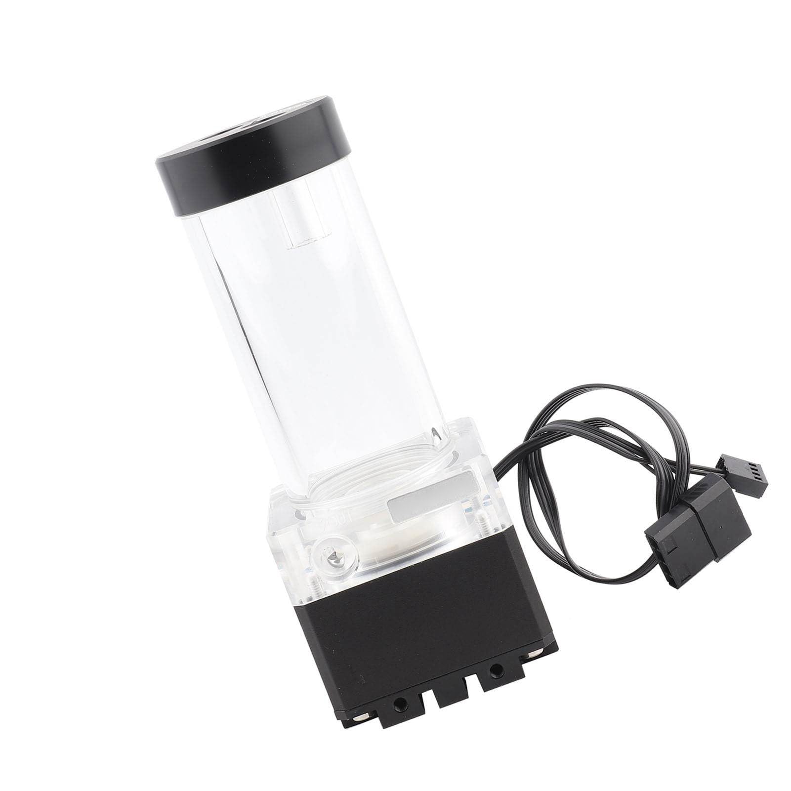 Cosiki Pompa PC o Wydajności 650 L/h i Szybkim Rozpraszaniu Ciepła Głowica Pompy o średnicy 3,5 Metra do Chłodzenia wodą Komputera (17cm)