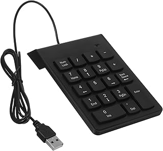 UKCOCO USB Wired Mechanical Number Pad for Laptop Numeric Keypad Accessory with High Strength Easy Installation for Financ...