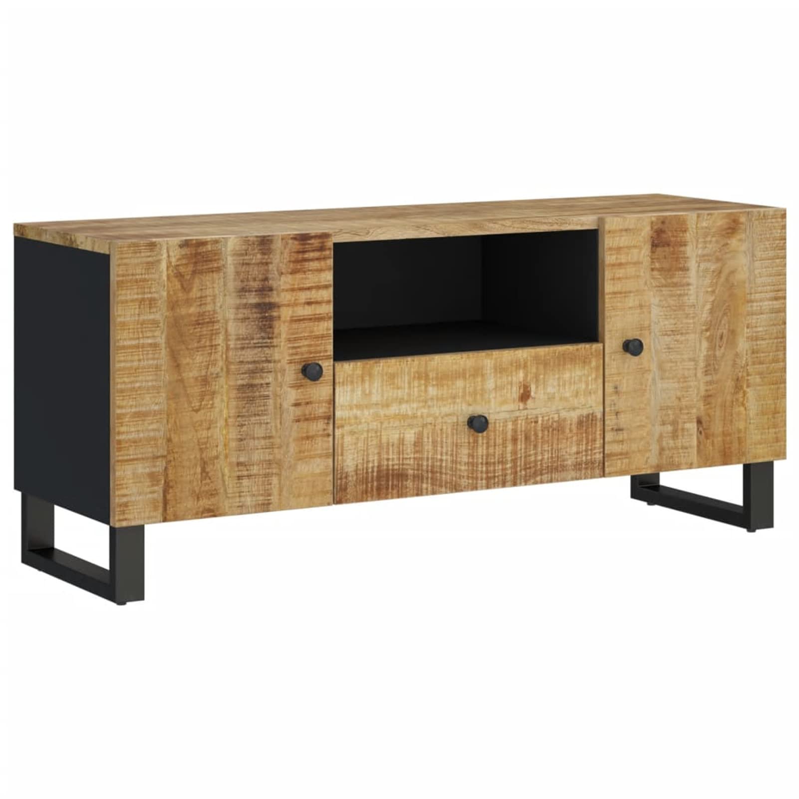 Mueble de TV Madera Mango y Madera contrachapada 105x33,5x46 cm Muebles de Salon TV Muebles TV Salon Mueble para TV Mueble TV 351958