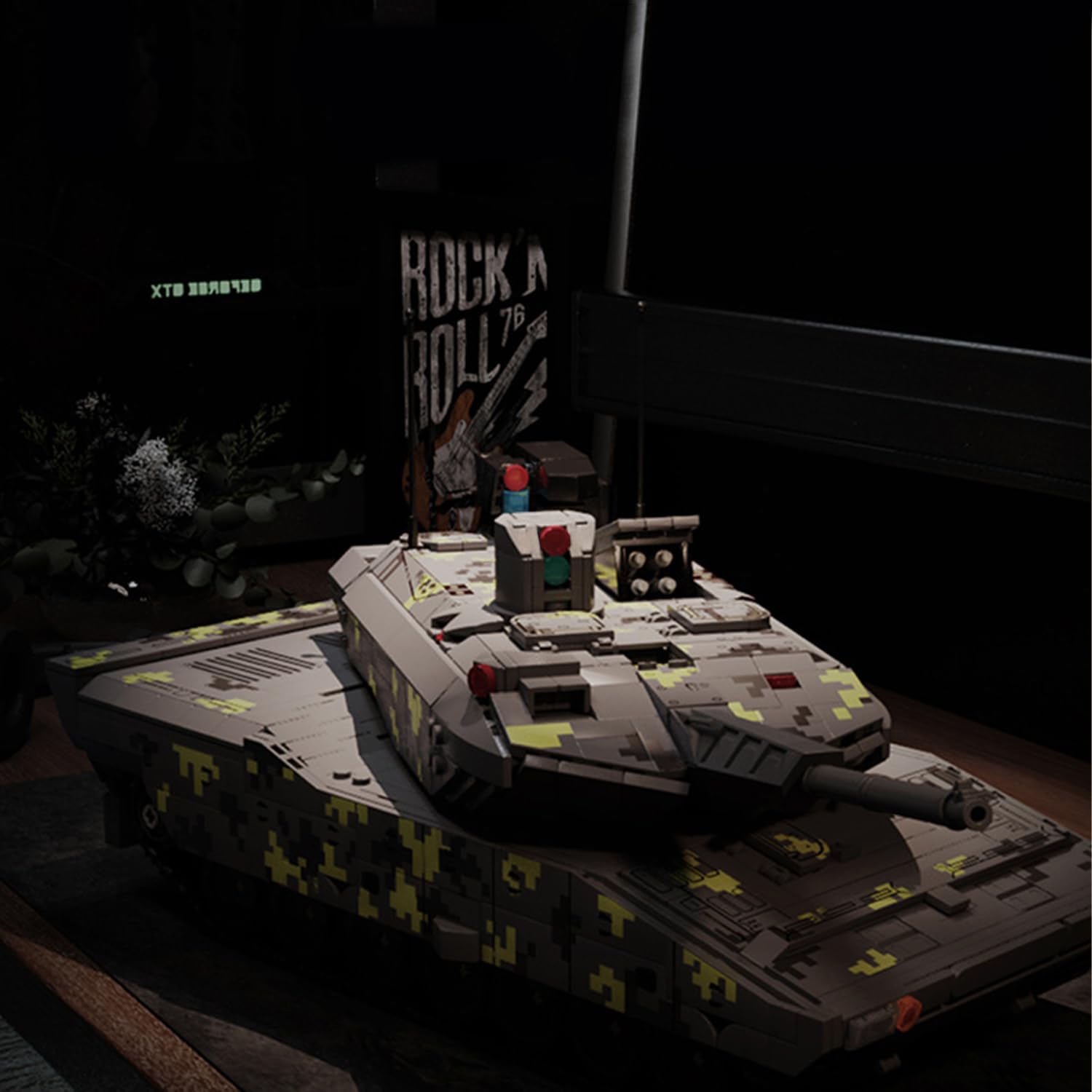 Technik Militär Panzer Bausteine Kit, 2235 Teile Panther KF15 Klemmbausteine, WW2 Army Panzer Konstruktionsspielzeug Modellbausatz, Kompatibel mit Großeren Marken