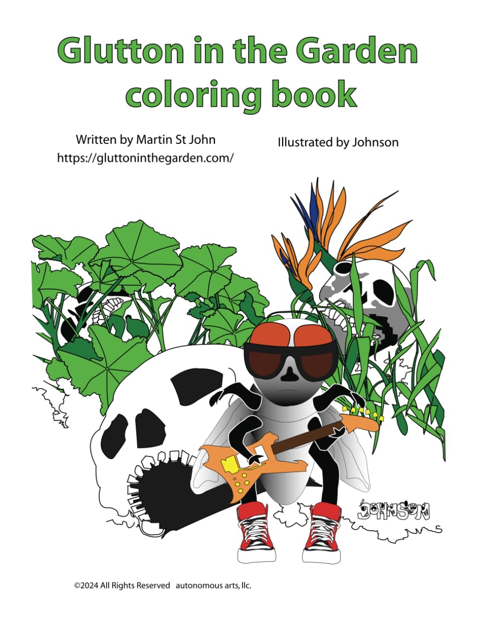 Glutton in the Garden Coloring Book: Volume 1