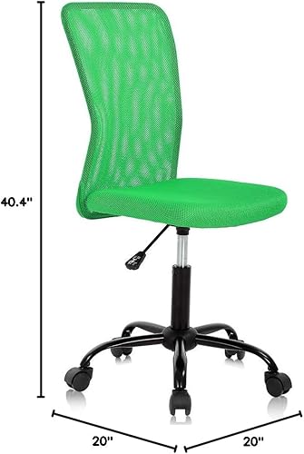 Miniatura 2 de Silla de escritorio ergonómica con respaldo medio, silla de oficina, para oficina en casa, silla de oficina moderna, sin apoya brazos, silla