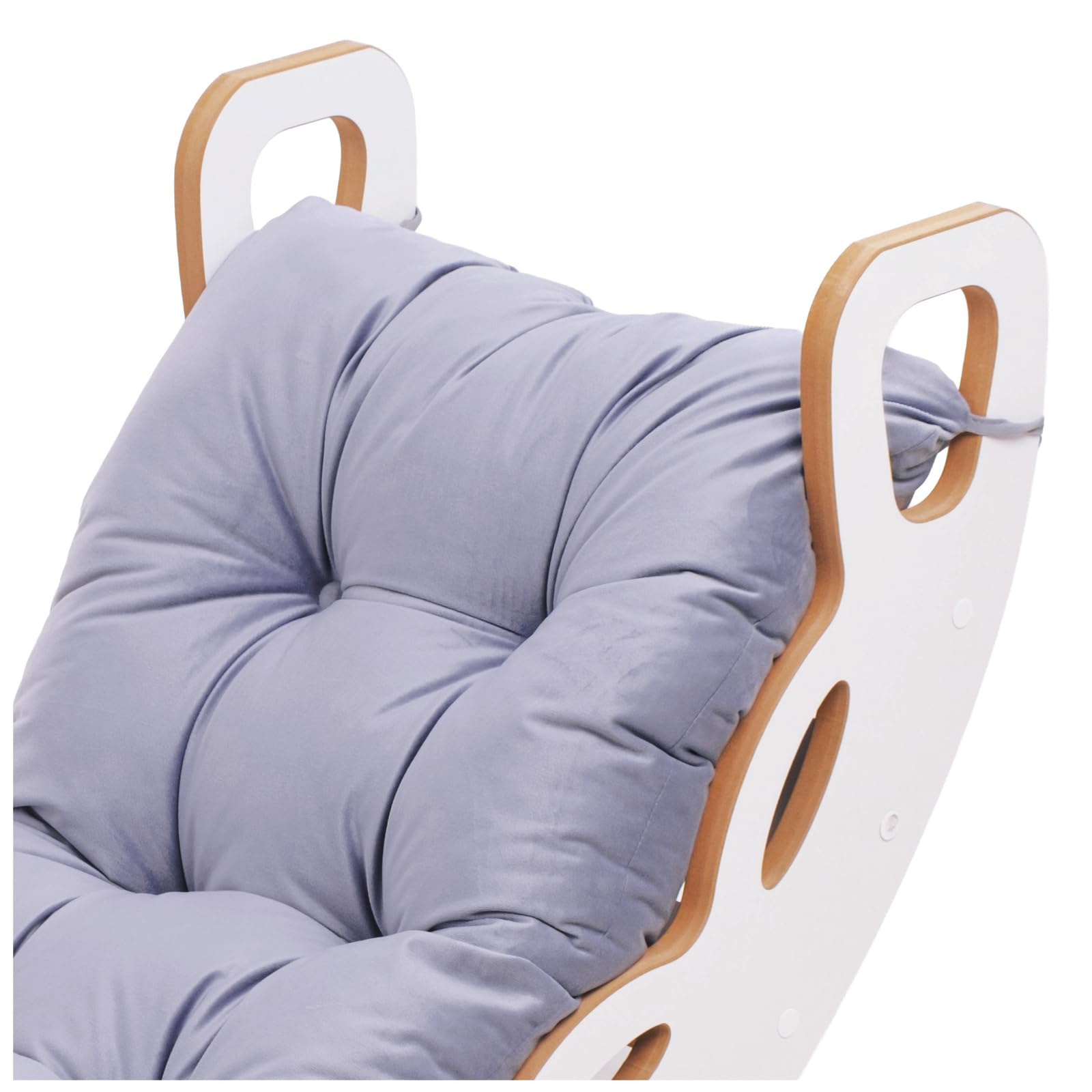 MISIOO Rocker 4 in 1 - Altalena per bambini, parco giochi per interni, con cuscino, arrampicata su roccia e scivolo 90 x 35 cm, bilanciere 90 x 41 x 50 cm, fino a 40 kg