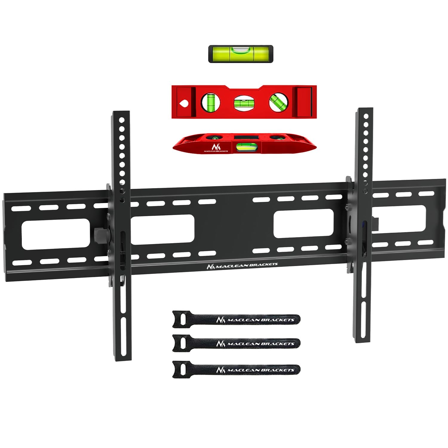 Maclean TV mount, max VESA 800x400, 43-100", 120kg, tilt reg. +15°~-15°, MC-422