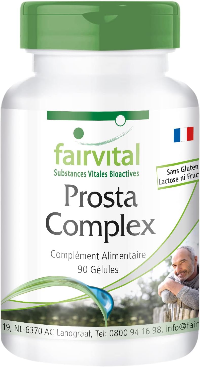 Fairvital Complexe de la prostate boite de 3 mois végan dosage
