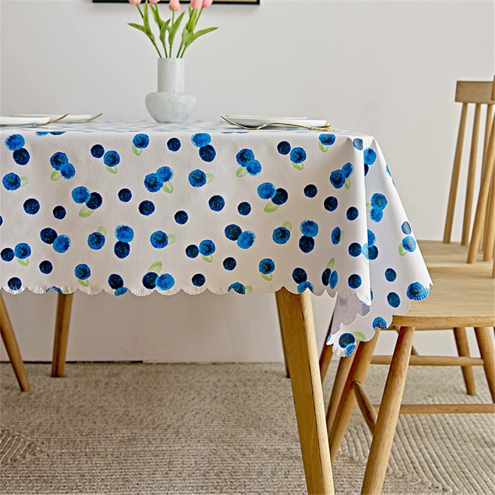 Nappe cirée rectangulaire pour repas de famille et pique-nique en plein air