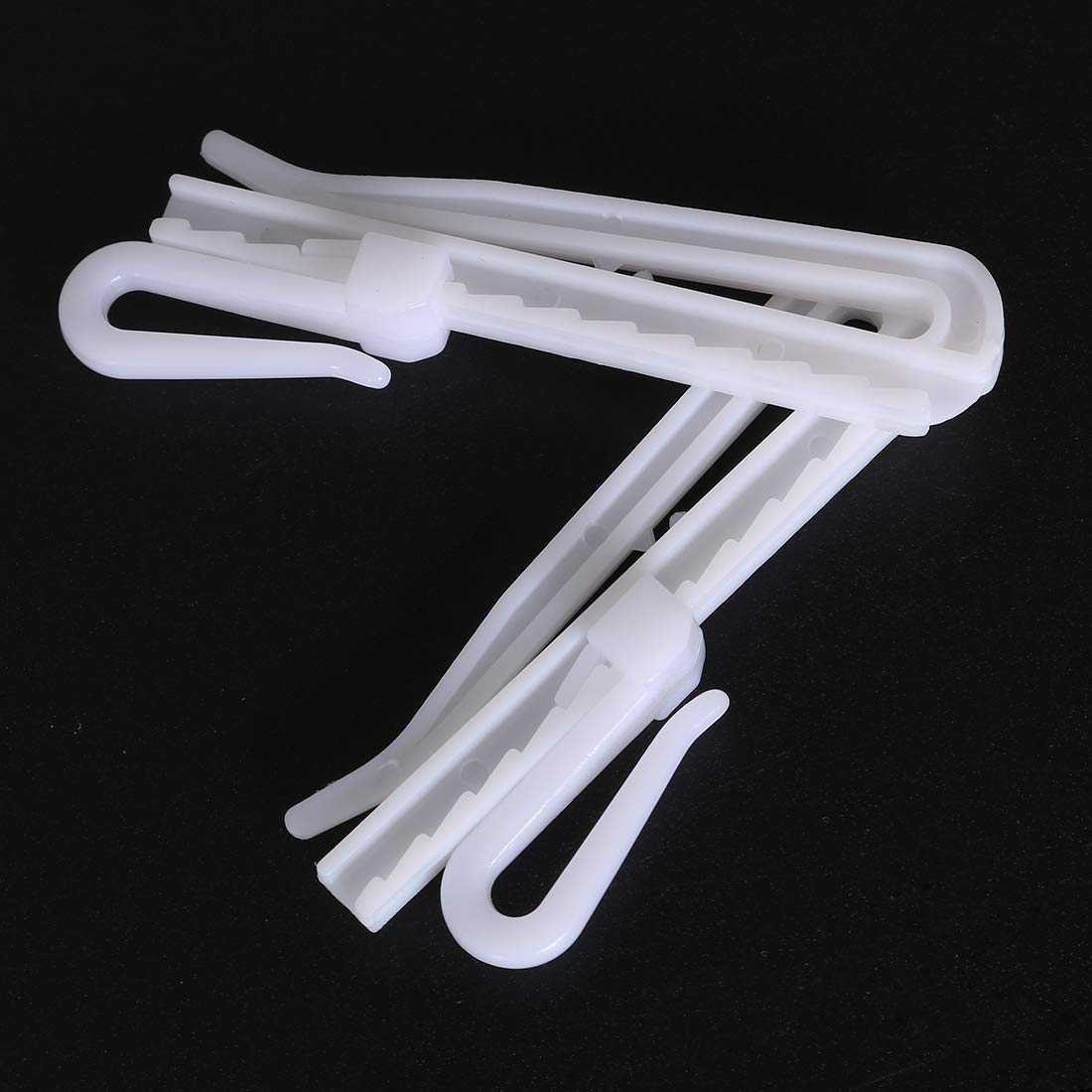 Crochets à Pli Pour Rideaux - Acier Inoxydable - 50 Pièces - Pour Ruban à Pli Ou Bougran - Dimension 3x2 Cm