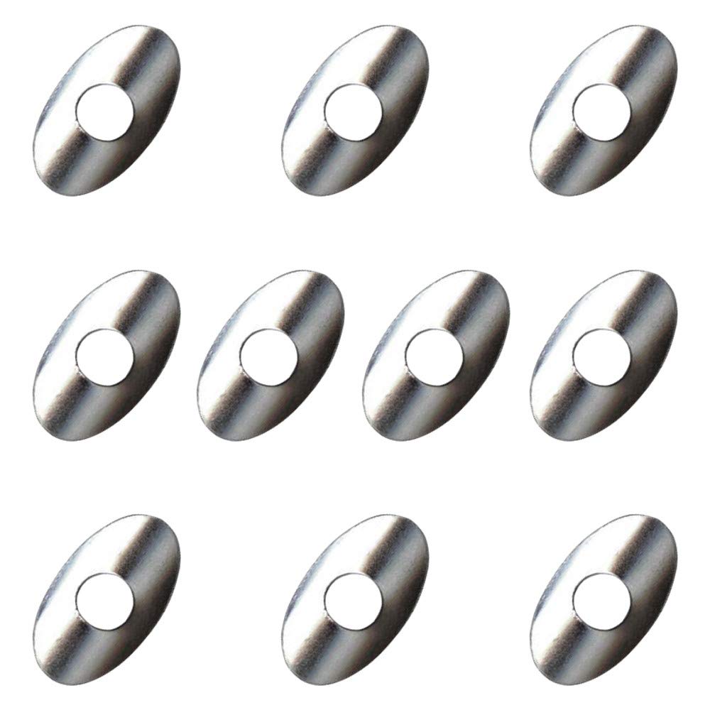 cyclingcolors 10x Nipple Discs Oval Spokes Bicycle 14G 2 mm 13G 2.3 mm Steel Washer (14G (2 mm)