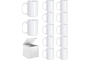 Sublimation Coffee mugs, 15 oz White Coffee Mugs