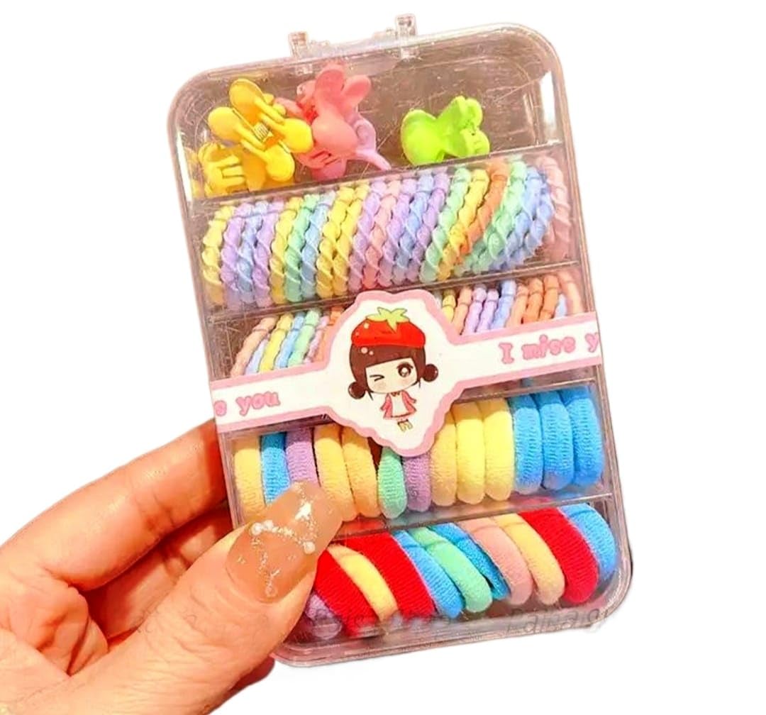 GLORIOUS GIRL Kids Girl Hair Accessories Baby Girls, Kids Hair Ties Rubber Band Small Claw Clips Gift Pack 1 Box Combo Set (B0D22ZN7JZ) Amazon Price History, Amazon Price Tracker