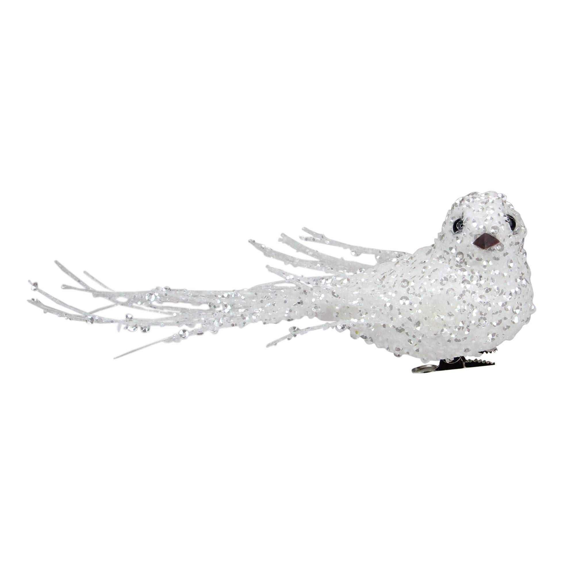 Amazon.com: Northlight Sequined Bird Christmas Ornament with Clip 