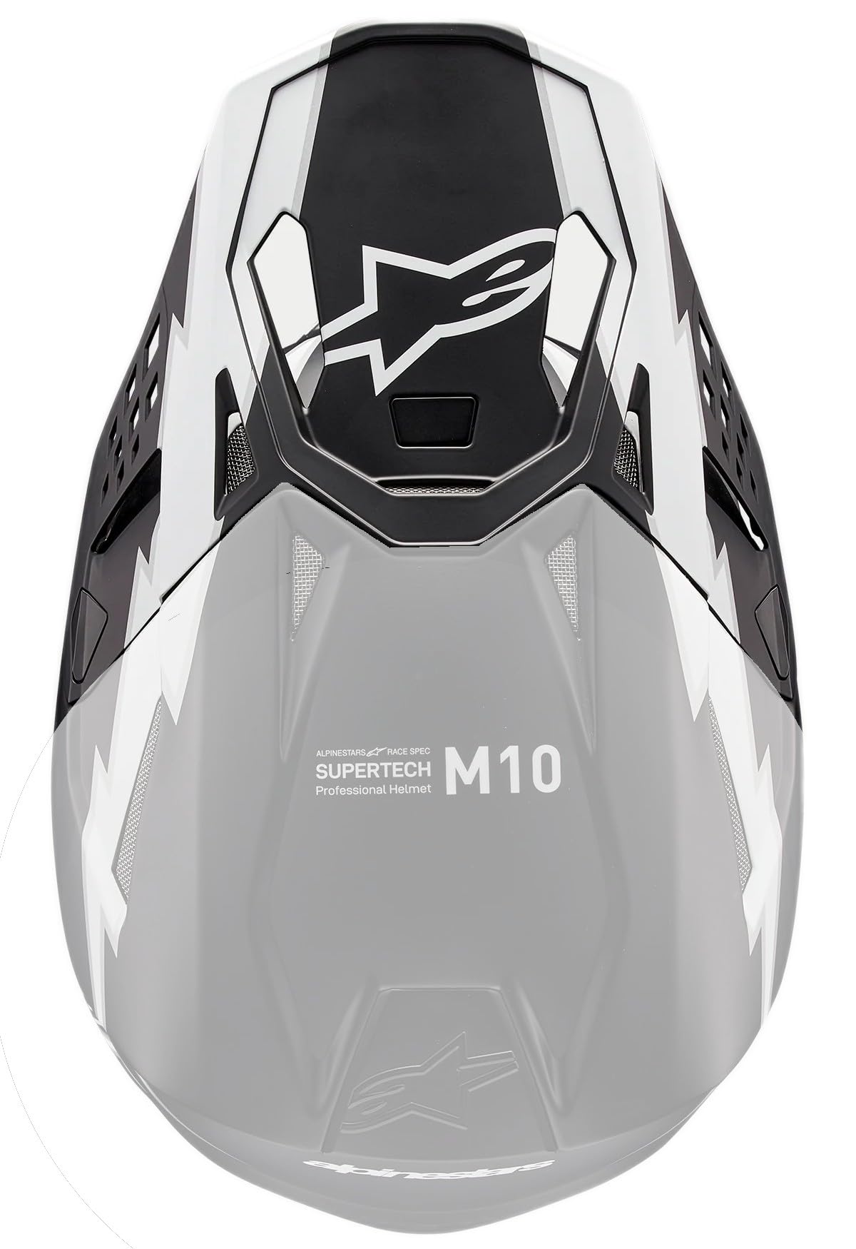 Alpinestars Ampress S-M10 Ersatzvisier (schwarz/weiß matt)