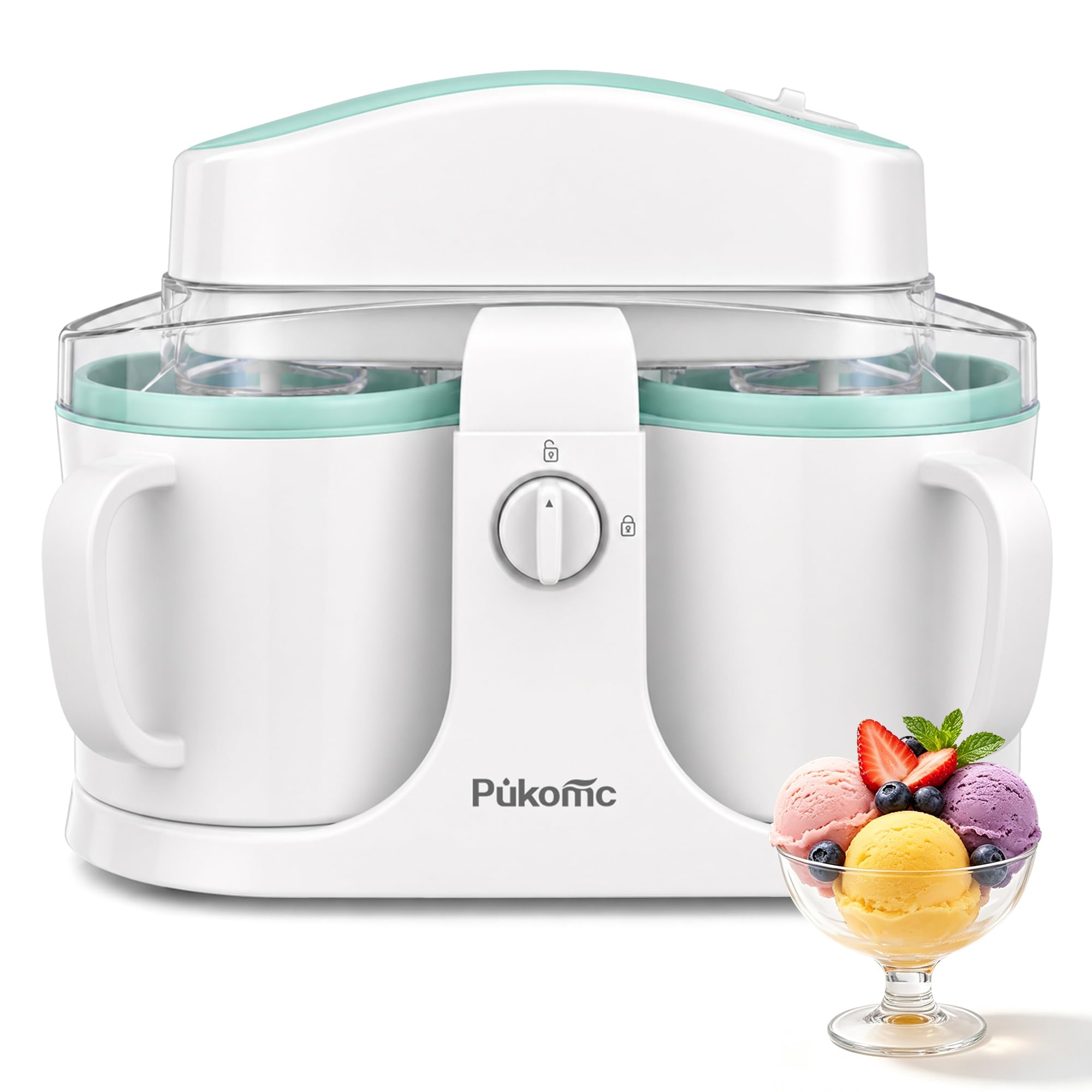 Photo 1 of Pukomc Home Ice Cream Maker Machine, 0.9 Quarts