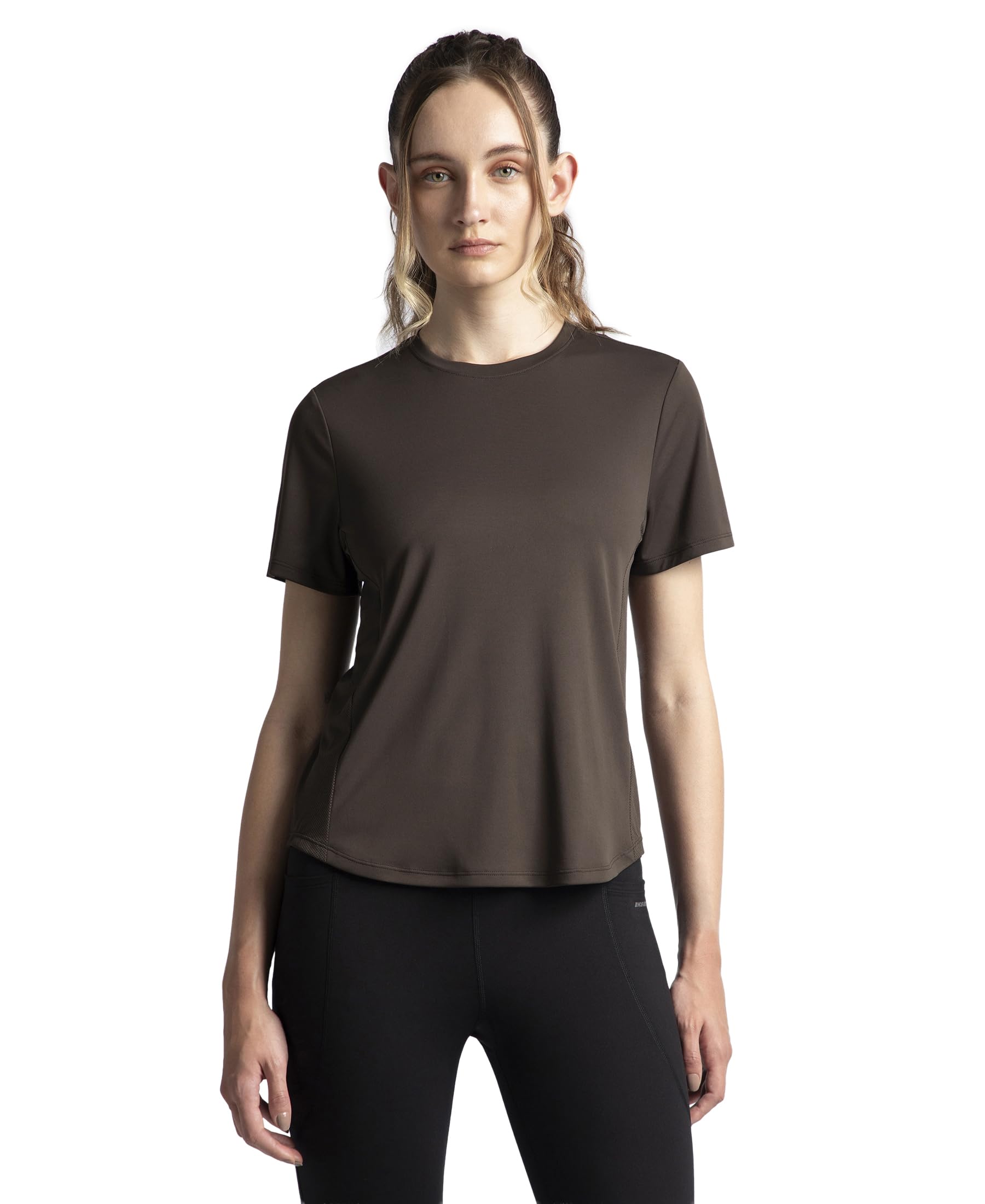jockey MW88 Women's Microfiber Fabric Regular Fit Half Sleeve Breathable Mesh T-Shirt with Curved Hem Styling-picture-23