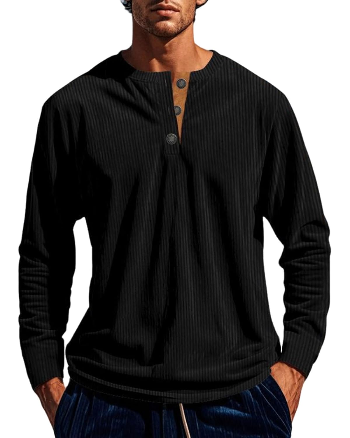 Angbater Camisetas masculinas da moda Henley manga longa pulôver básica com botões leves camisetas de veludo cotelê em promoção! Veja a oferta e mais achadinhos de Camisetas 6 Hoje é o melhor dia para comprar Angbater Camisetas masculinas da moda Henley manga longa pulôver básica com botões leves camisetas de veludo cotelê com aquele preço maroto! Promoção! Aproveite a oferta! 6