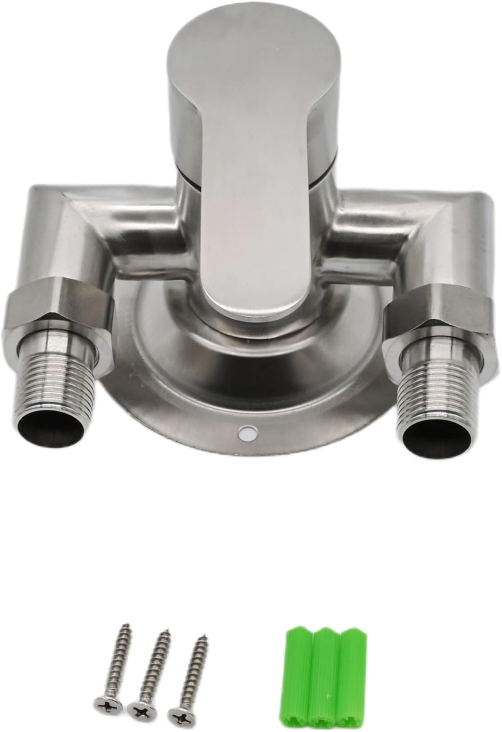 Solid Brass Shower Mixer Valve Body - Universal Replacement Part for Bathroom Shower Control - Wall Mounted Rough-in Hardware (Valve Only, No Trim)