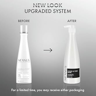 Nexxus Clean and Pure Clarifying Shampoo With ProteinFusion, For Nourished Hair Paraben-Free 13.5 oz