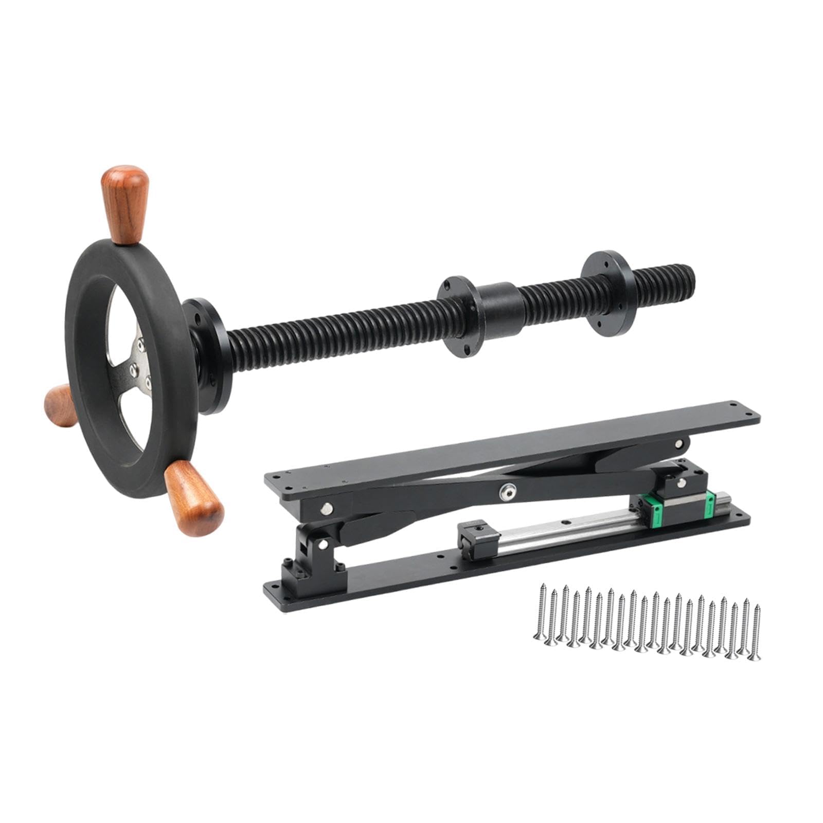 Tornillo de banco resistente, tornillo de banco de hierro fundido para carpintería con volante, fácil instalación para banco de trabajo y taller, ideal para tareas de garaje