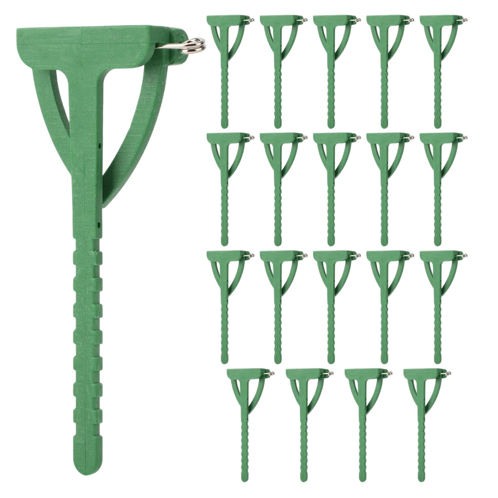 20 Pcs Boutonniere Pins for Men, Boutonnieres Safety Pins, Green Triangle Corsage Safety Clips for Wedding Party Bride Groom Bridegroom, 7cm