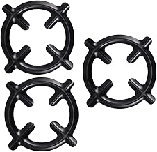 STOBAZA 3 Pçs Fogão Aço Inoxidável Cafeteira Anel Acessórios Grelha Redonda Grelha Ferro Fogão A Gás Fogão A Gás Trivet Queimador Trivet Fogão A Gás Placas De Fogão Suportes De Panela