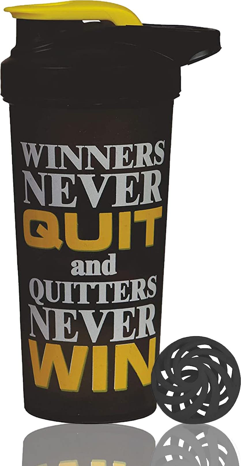 MOTIVATIONAL QUOTE GYM SHAKER BOTTLE PERFECT FOR PROTEIN GYM SHAKER/WATER BOTTLE SHAKER (YELLOW)-image-37