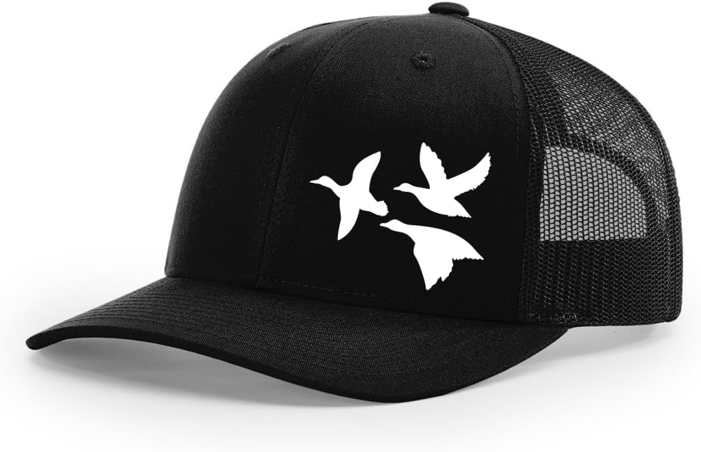Mallard Duck Hunting Sporting Collection Fully Embroidered Richardson 112 Snapback Trucker Cap