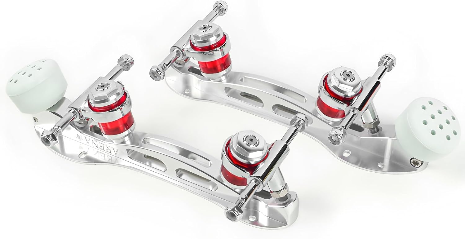 Double Row Roller Skate Base Kit - Adult Roller Skating Shoe Base | Four-Wheel Two-Row Skate Base Bottom Plate for Replacement & Assembly