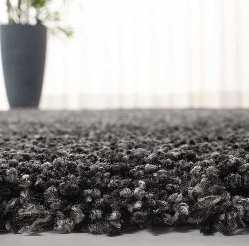 Image of Polyester Fluffy Fur Rugs & Modern Shaggy Floor Carpets for Living Room,Sofa Area,Hall,Kids Room,Guest Room | Elegent Bedside Runners for Besdroom(5X8 feet Grey)