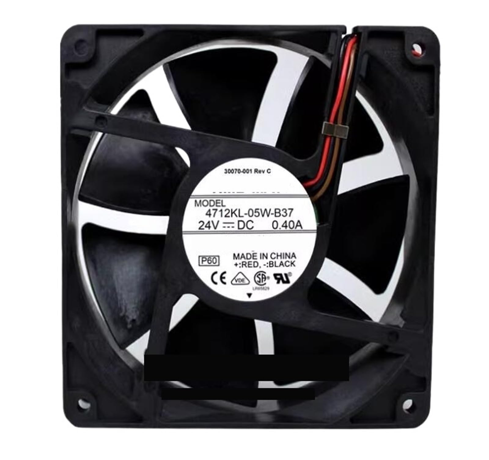 WEUSANXPL 4712KL-05W-B37 DC 24V 0.40A 120x120x38mm 3-Wire Cooling Fan