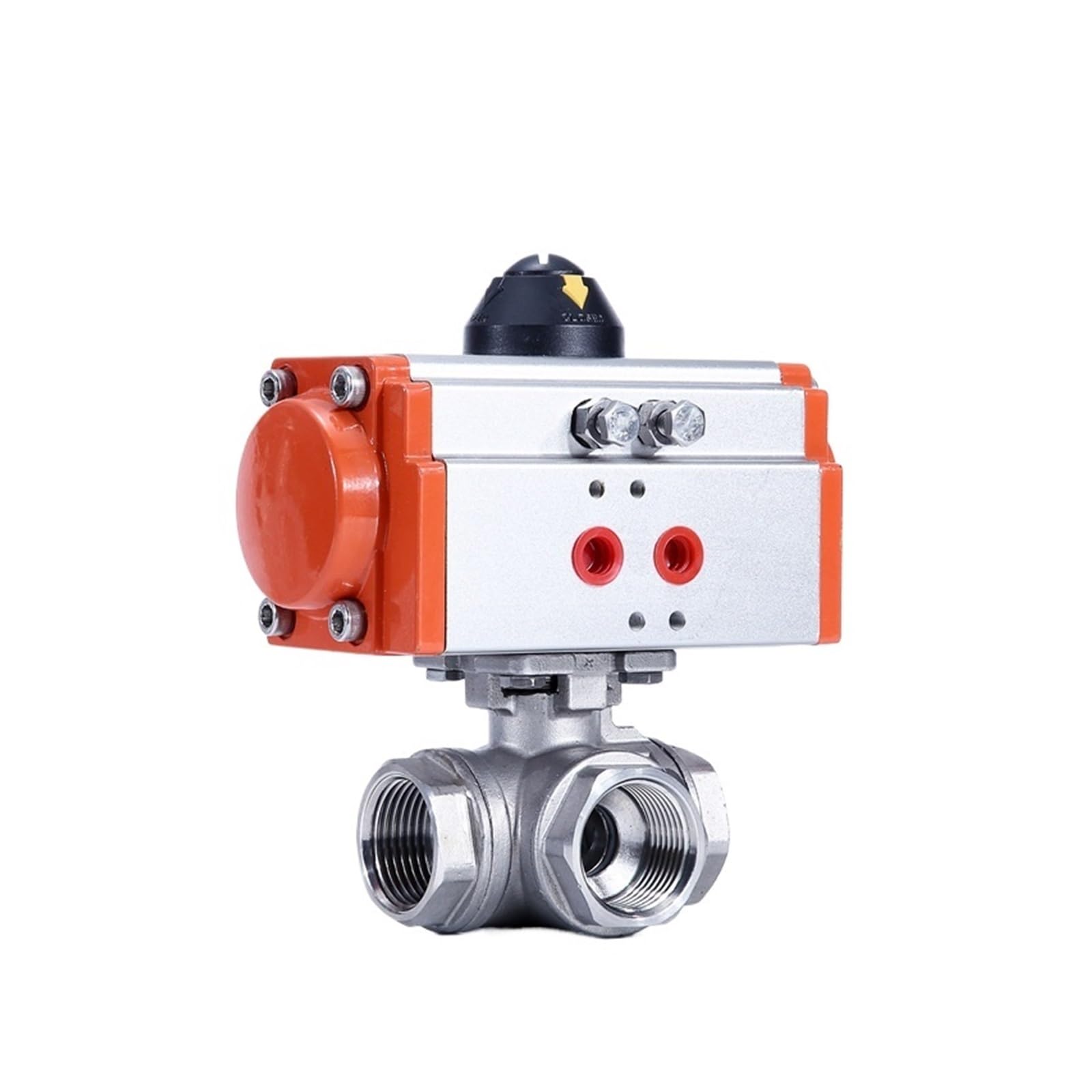 TQKEBWGW 3 Way Valve Ball Valve Pneumatic Valve Ball Valve DN8 DN10 DN15 L Type and T Type(DN8,T Type)